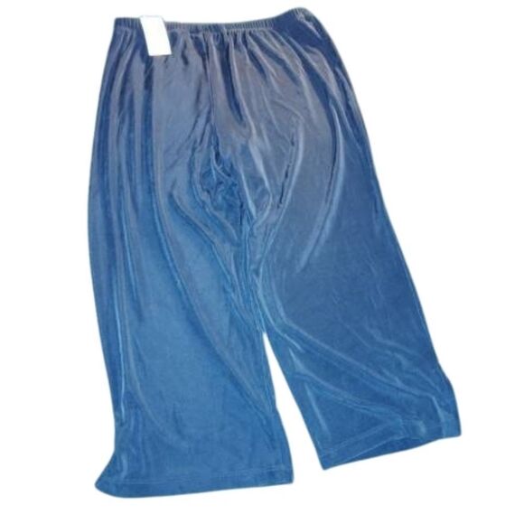 Chico's Blue Ankle Cropped Pants Wide Leg, Nwt - Picture 4 of 4